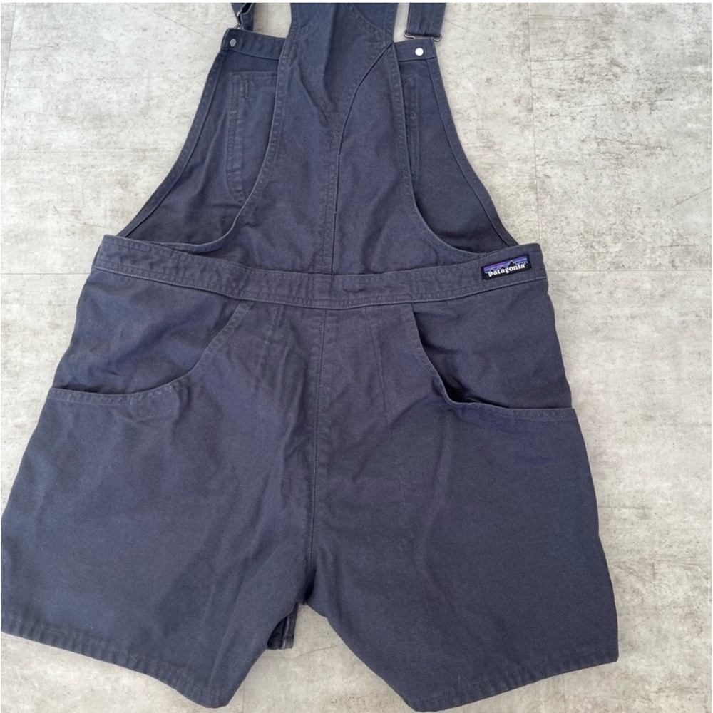 PATAGONIA-WOMEN'S STAND UP OVERALLS shorts size large Blue Denim Overalls - Picture 4 of 6